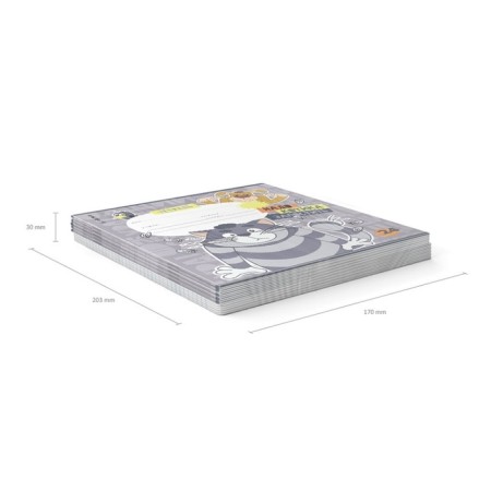 Notebook of 24 sheets in the Erichkrause "Prostokvashino", cover coated cardboard, mix-10