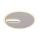 Lamp wall-flowing Mantra Clock, LED, 2800LM, 4000K, 52 mm, matte white color