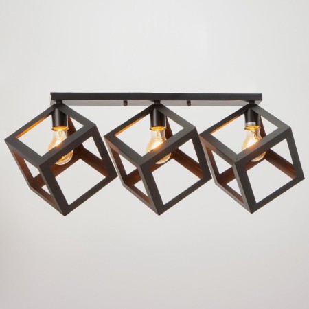 Lamp "Cube" 3HE27 40W Black 78x22x30 cm Bayerlux