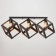 Lamp "Cube" 3HE27 40W Black 78x22x30 cm Bayerlux