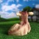 Garden figure "Lying Lying" 19x30cm