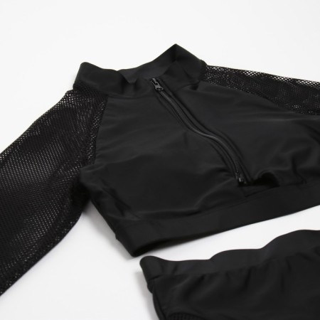 Women's swimsuit "Sport" Separate minku Black color, size 44-9