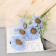Artificial flowers "Arctothis" D-3.5 cm 35 cm, blue