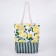 Bag Women's beach on lightning, white/yellow color