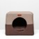 House-Transformer "Square", Rogozhka, Poron, 43 x 42 x 34 cm, beige-brown