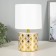 Birgit table lamp E14 40W white-gold 15x15x27 cm Risalux
