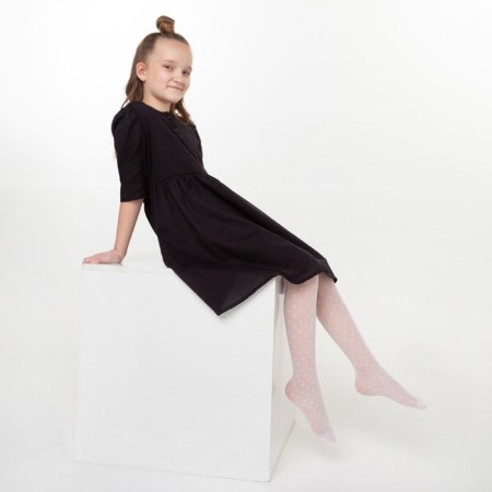 Children's elegant tights Anabel 20 Den color white (Bianco), height 104-110-1