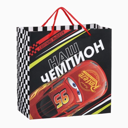 Package gift craft "You are the best!" 22x22x11 cm, cars-1