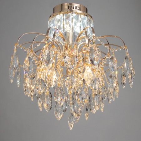 Caust "Irina" 5x60W E14+18W LED PDD Gold 48x48x52cm SVK-1