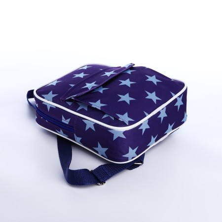 Baby backpack on lightning, external pocket, purple color-4