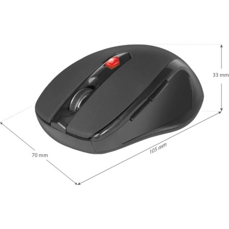 Mouse Defender Ultra MM-315, wireless, optical, 1600 dpi, 1xaa (not in compli), black-4