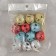 Bubenchiki, set 12 pcs., Size 1 pc: 3 × 3 cm, silver color, gold, red, blue