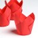 Paper form "Tulip", red, 5 x 8 cm