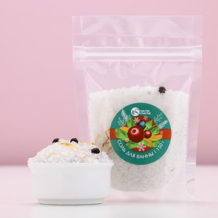 Bath salt with additives, 150 grams, aroma of berries, New Year-1