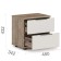 Covereign cabinet "Julia", 2 boxes, 450 × 342 × 432 mm, color crap gray / white gloss