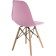 Plastic chair EAMES Massive Buk/Metal/Plastic, Natural/Pink 46x52x83 cm