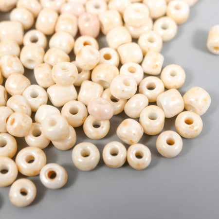 Round beads 6/0 "White Pearl" 20 g