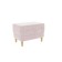 Pouff Rondo 2, 600 x 400 x 455, pale pink (velor)