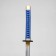 Souvenir weapon "Katana Tokin" 102 cm, blue-gold, polystyrene foam