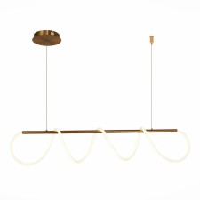 Suspension lamp ST LUCE. SL6102.303.45. Sagrato. 1x45 W, LED, 4000K, 3700 LM, 120x25x30 cm, brass color