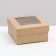 The box is folding, the lid is, with a window, craft, 10 x 10 x 5 cm