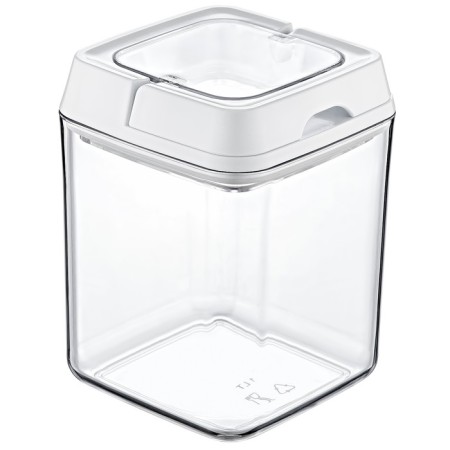 Container EMHOUSE, hermetic, clip pen, square, 1 liter