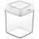 Container EMHOUSE, hermetic, clip pen, square, 1 liter