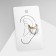 Earring "Kaff" minimal, color gold