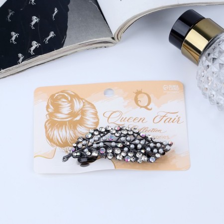 Hair hairpin "Listopad" pearls, 7 cm-2