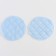 A set of reusable liners for a bra, 2 pcs., Blue color