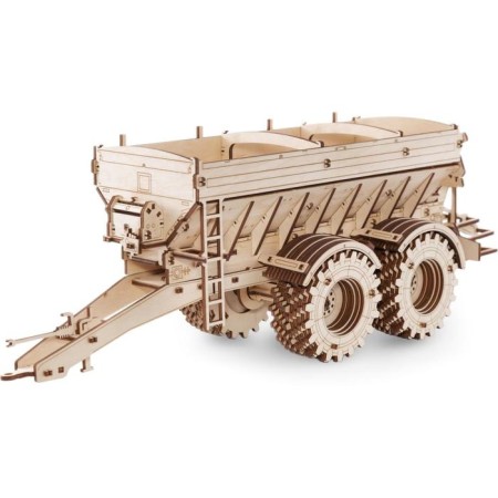 Wooden 3D designer "Trailer for the Kirovets K-7M tractor"-5