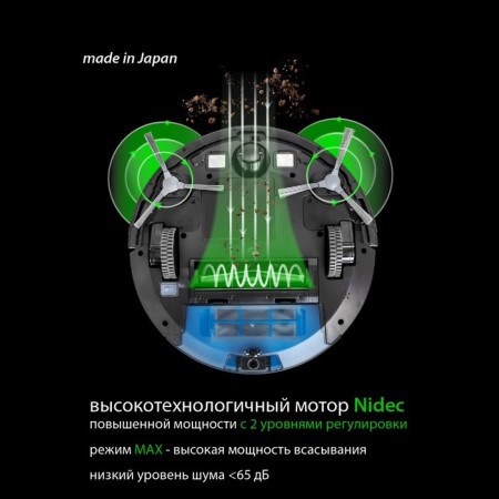 Робот пылесос Pioneer VC704R, 25 Вт, 500 мл, 2600 мАч-8