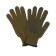 Garden gloves, x/b, knitting grade 7, 5 threads, 3-layer, size 10, with PVC dots, green