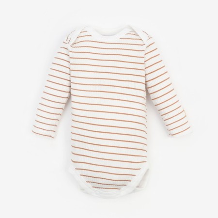 Body with a long sleeve of the crumb I, Basic Line, height 68-74 cm, beige strip