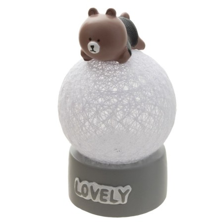 Nightmare "Bear" LED from batteries gray 6x6x10 cm Risalux-10
