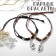 Bracelets "Demetrons" two halves, black-brown color, l = 12.5 cm