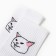 Male socks "Cat Mood", white color, rr 41-45