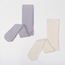 A set of tights of crumb I am BASIC, height 68-74 cm, white/ser.