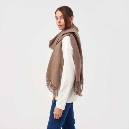 Women's Palatine Minaku monophonic col. beige, size 76*180 cm-1