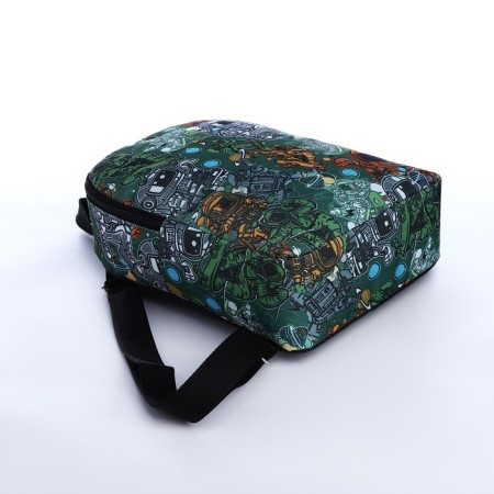Baby backpack on lightning, green color-4