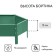Glocked flowerbed, D = 60 cm, h = 15 cm, green, Greengo