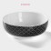 Porcelain shade of Morocco, 600 ml, d = 15.5 cm, black color