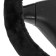 Braid on the steering wheel, black
