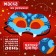 New Year! Carnival set "Cool snake", cape, mask, blue color