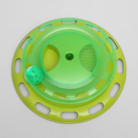 Game complex for cats with feed compartments and ball (cardboard box), mix-6