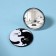 Mirror "cats", d = 7 cm, white/black color