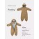 Combineson Children's Winter Rant Husky, height 74 cm, beige color