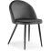 Stol on a metal frame Dodo metal/velor, black/gray 52x55x77 cm
