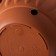 Plastic puff for flowers suspended with drainage grid "Vesta", 2 l, brown color