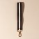 Handle-toil for bags, slings, 20 × 2.5 cm, brown/white color